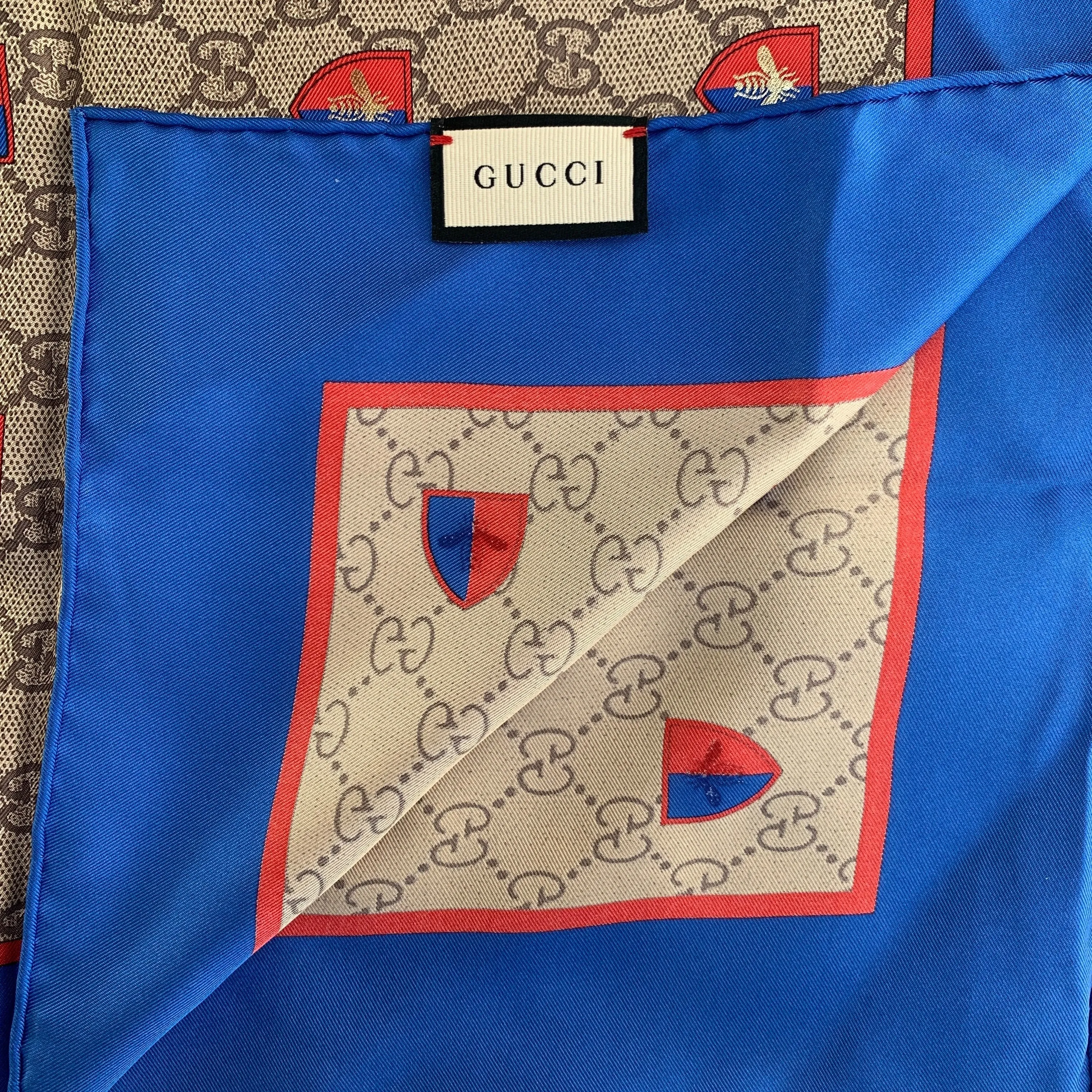 Gucci Scarf with Bee Supreme Crest Customizable options Giveaway offer