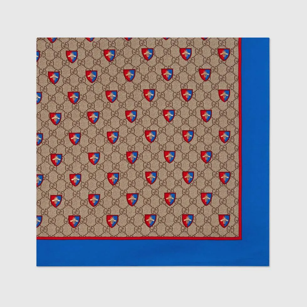 Gucci Scarf with Bee Supreme Crest Customizable options Giveaway offer