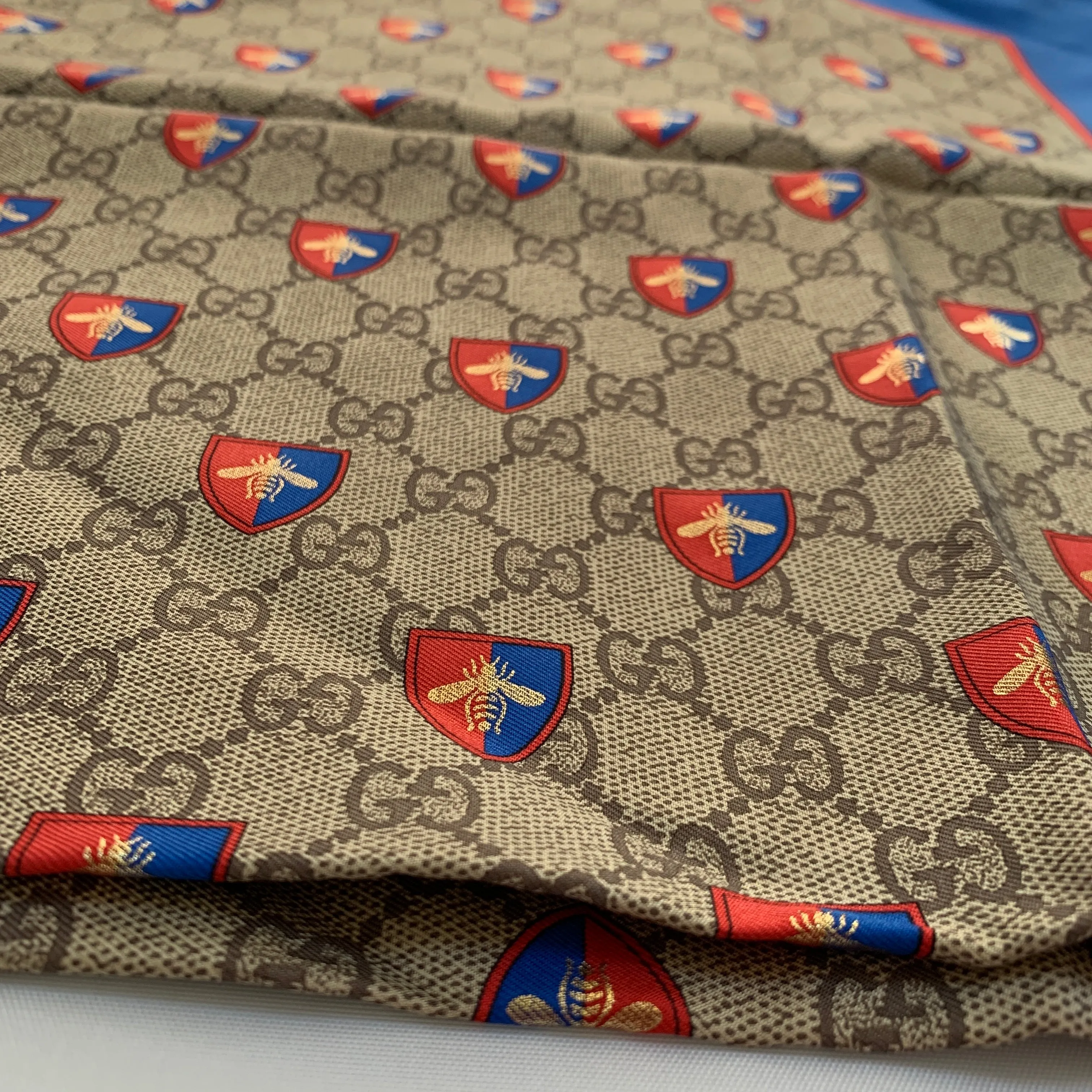Gucci Scarf with Bee Supreme Crest Customizable options Giveaway offer