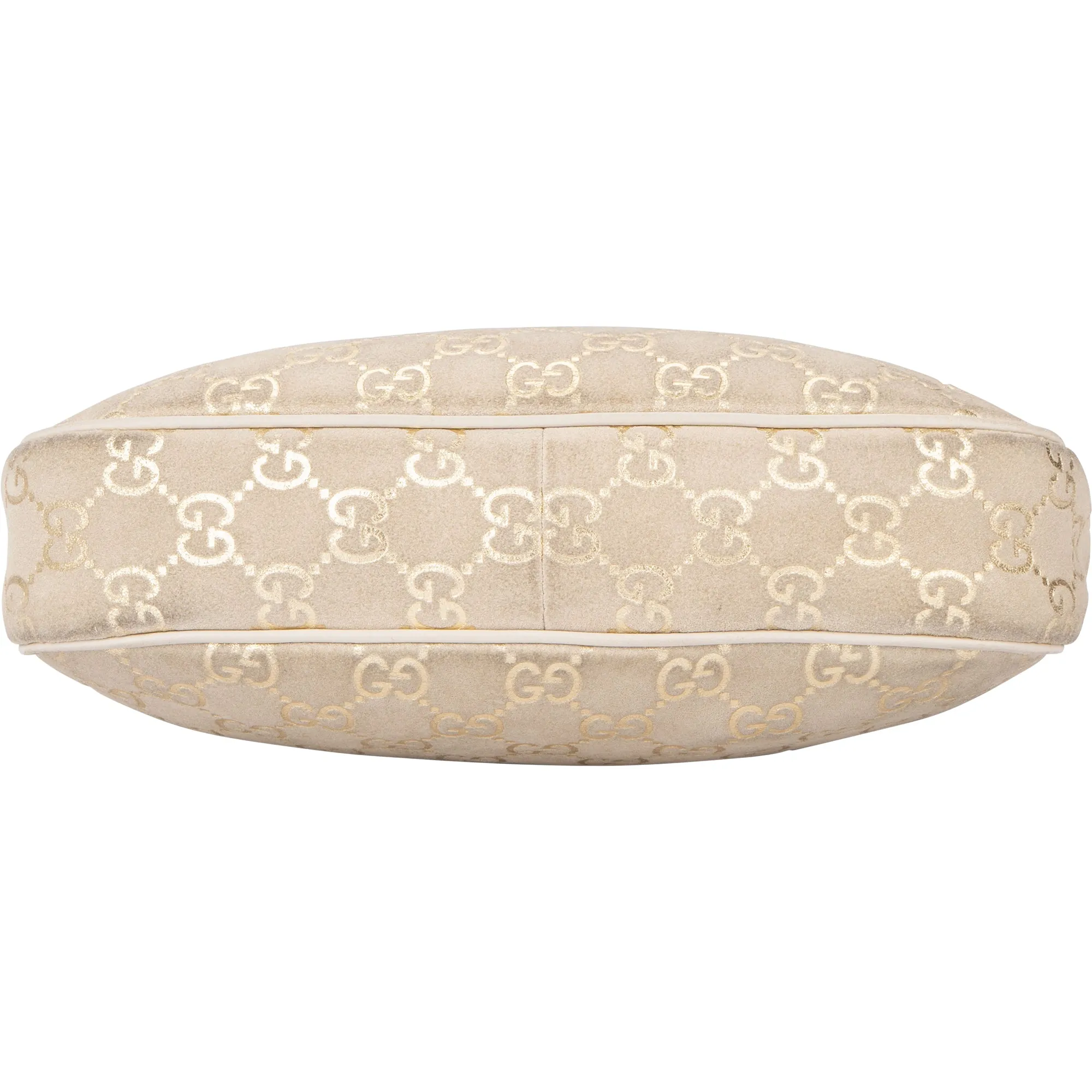 Gucci Suede Golden GG Monogram Handbag