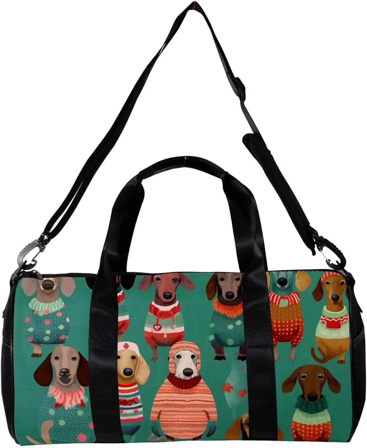 Gym Bags for Women,Duffle Bag for Travel,Colorful Animal Dog Pattern,Gym Bag for Men