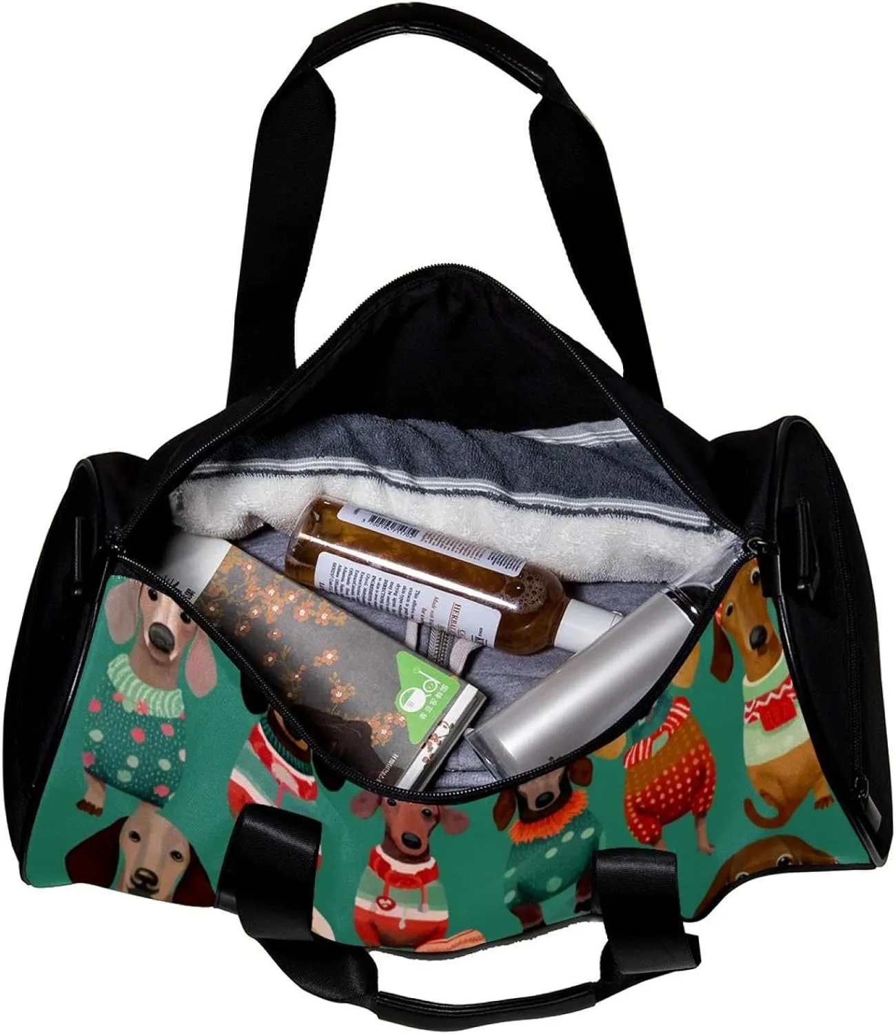 Gym Bags for Women,Duffle Bag for Travel,Colorful Animal Dog Pattern,Gym Bag for Men