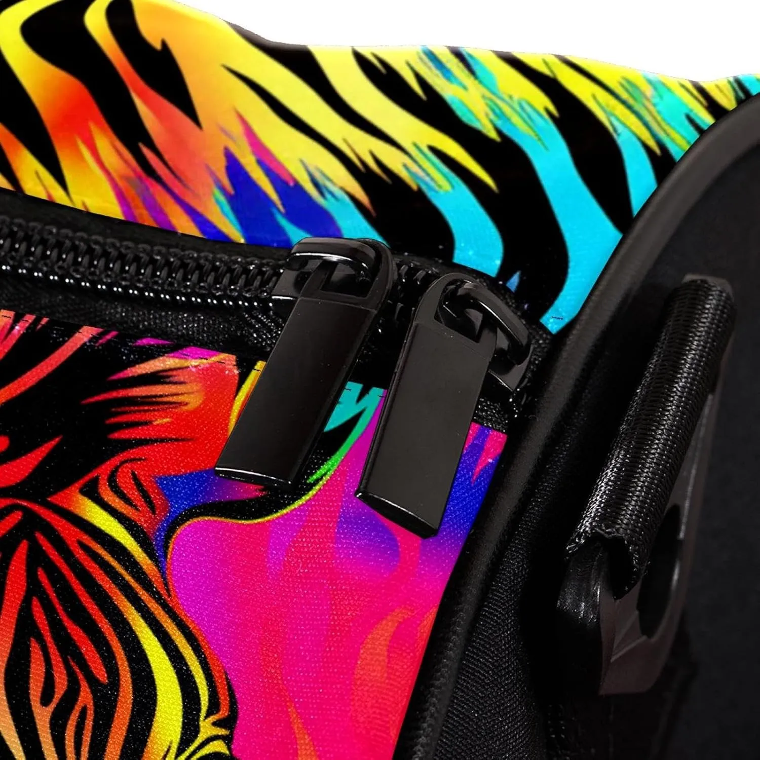 Gym Bags for Women,Duffle Bag for Travel,Colorful Zebra Rainbow,Gym Bag for Men