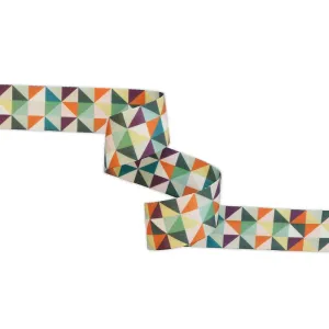 Half Square Triangle Multicolour Webbing 3 Yards