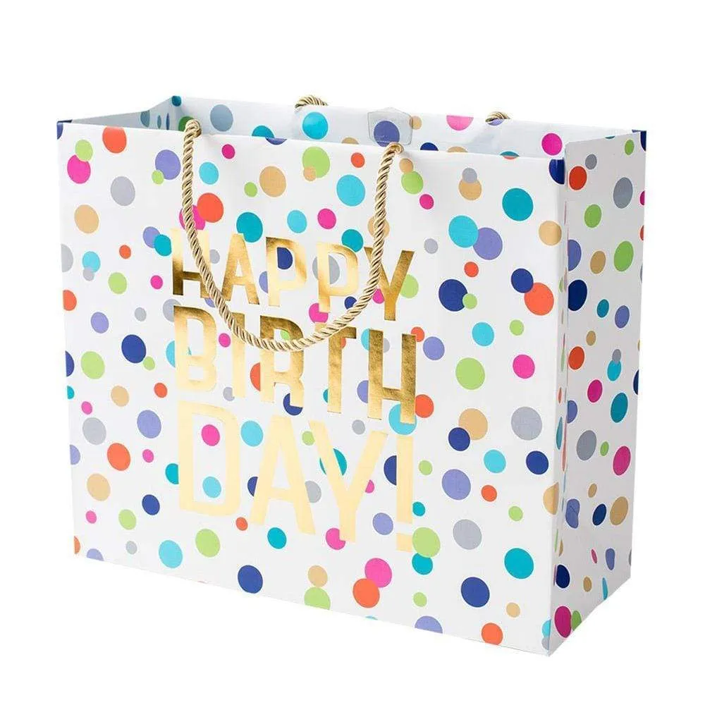 Happy Birthday Confetti Large Gift Bag