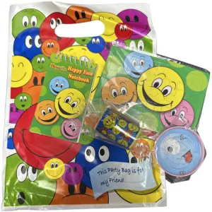 Happy Face Pre-Filled Party Bag – Fun Toys Smiley Theme Ready Made Kids Celebrations