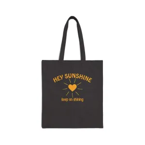 Hey Sunshine Cotton Canvas Tote Bag