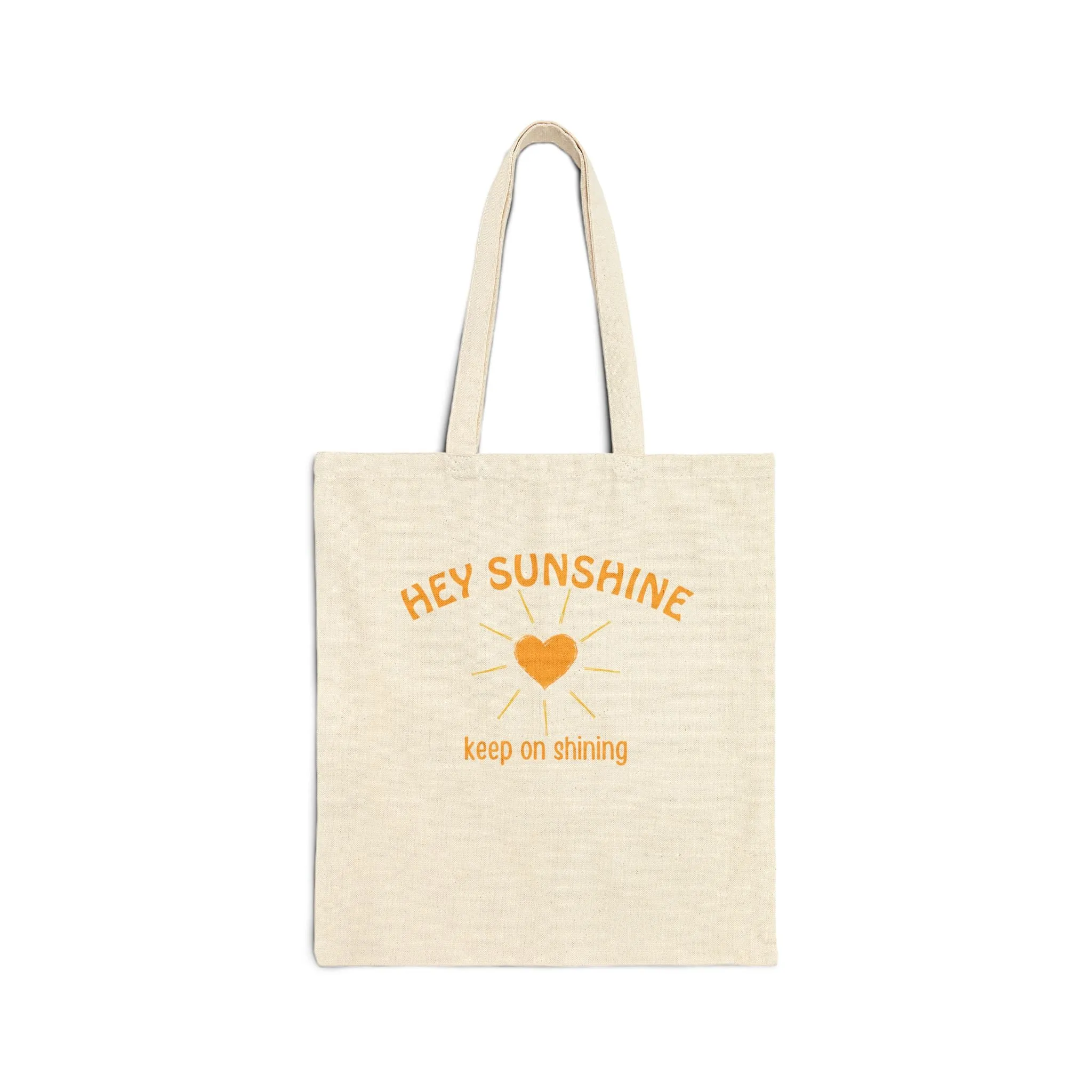 Hey Sunshine Cotton Canvas Tote Bag