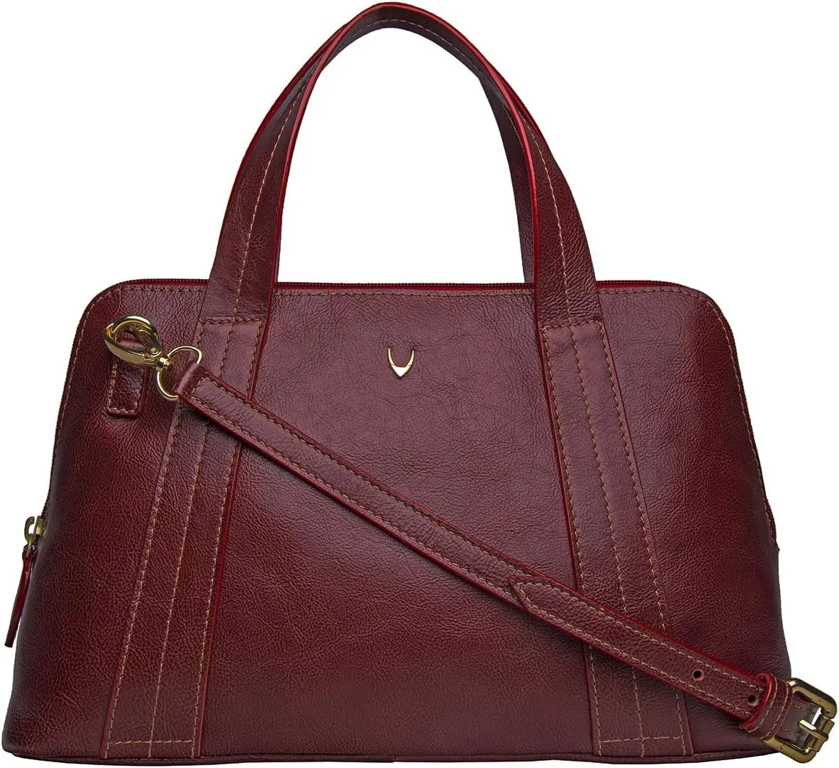 Hidesign Cerys Medium Leather Satchel Crossbody with Detachable Shoulder Strap