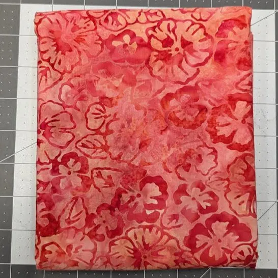 High Quality Red & Orange Batik Quilters Cotton Fabric Bundle – 5 Yards Total
