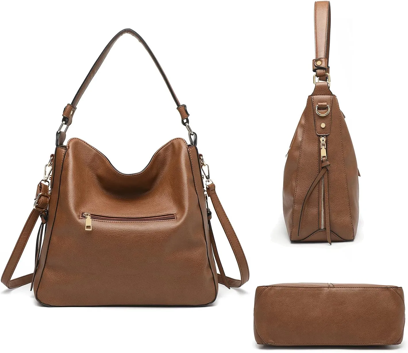 Hobo Bags for women Shoulder Bags Ladies Soft Vegan Leather Purses Handbags Tote Fashion Designer Work Bags Woman Satchel
