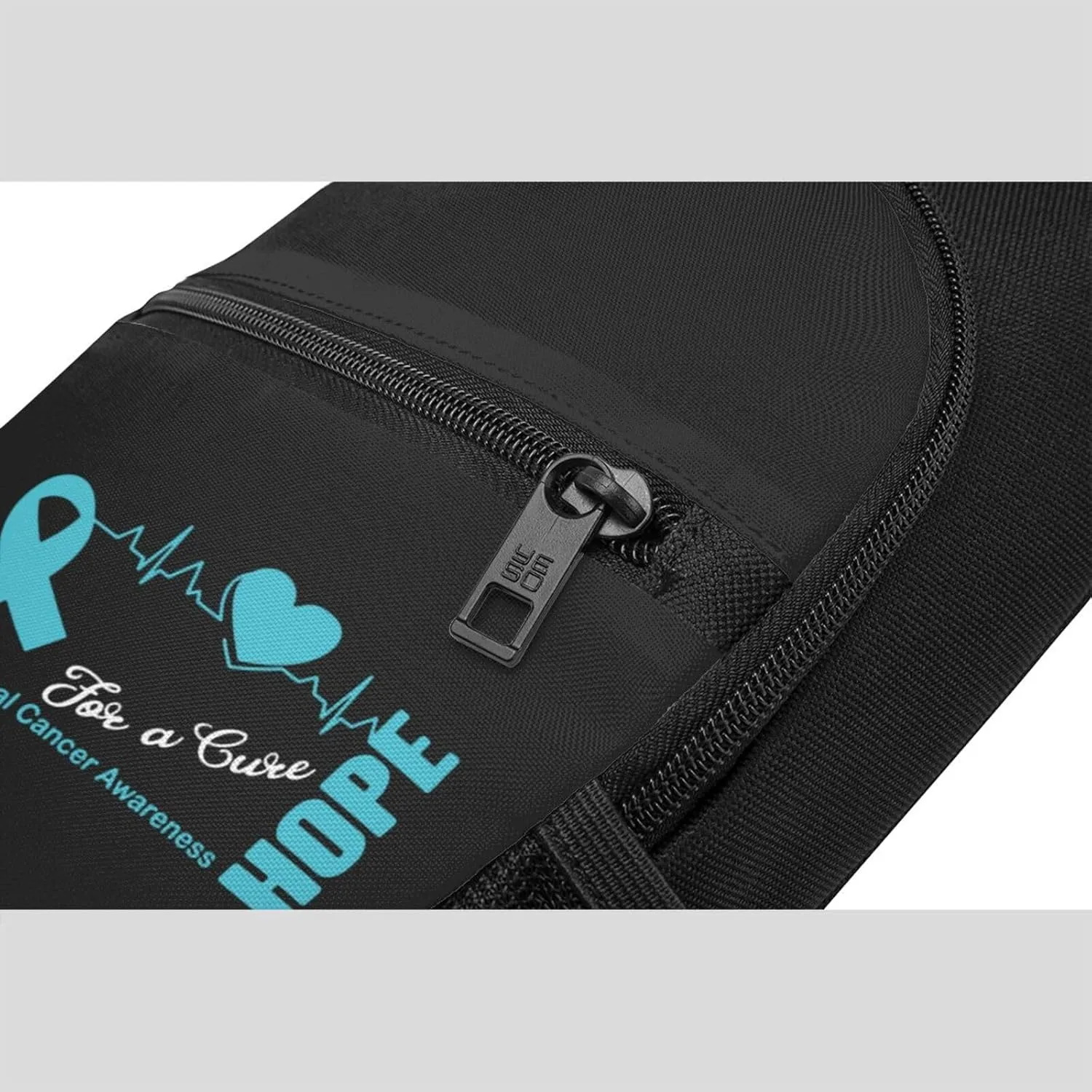 Hope for a Cure Cervical Cancer Awareness Chest Pack Leisure Shoulder Crossbody Chest Bag