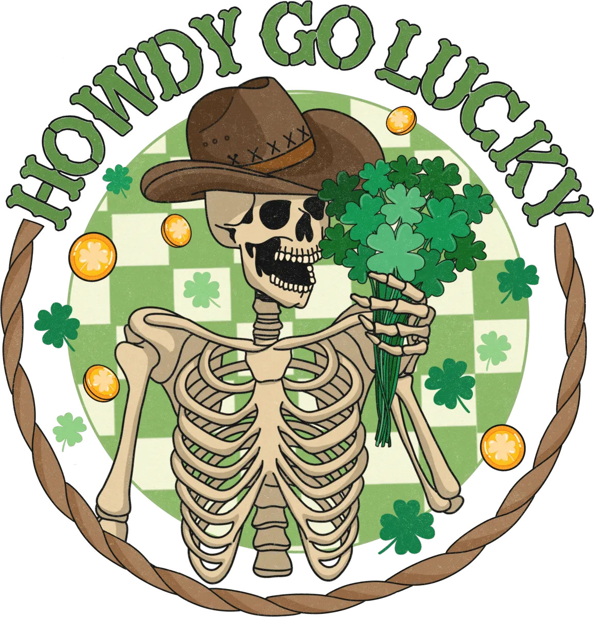 Howdy Go Lucky Ready to Press DTF Transfer