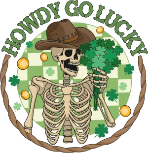 Howdy Go Lucky Ready to Press DTF Transfer