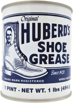Huberd’s Shoe Grease (16oz) - Leather conditioner and waterproofer since 1921. Waterproofs, softens and conditions boots, shoes, bags, belts, jackets, car seats, gloves, furniture, saddles and tack.
