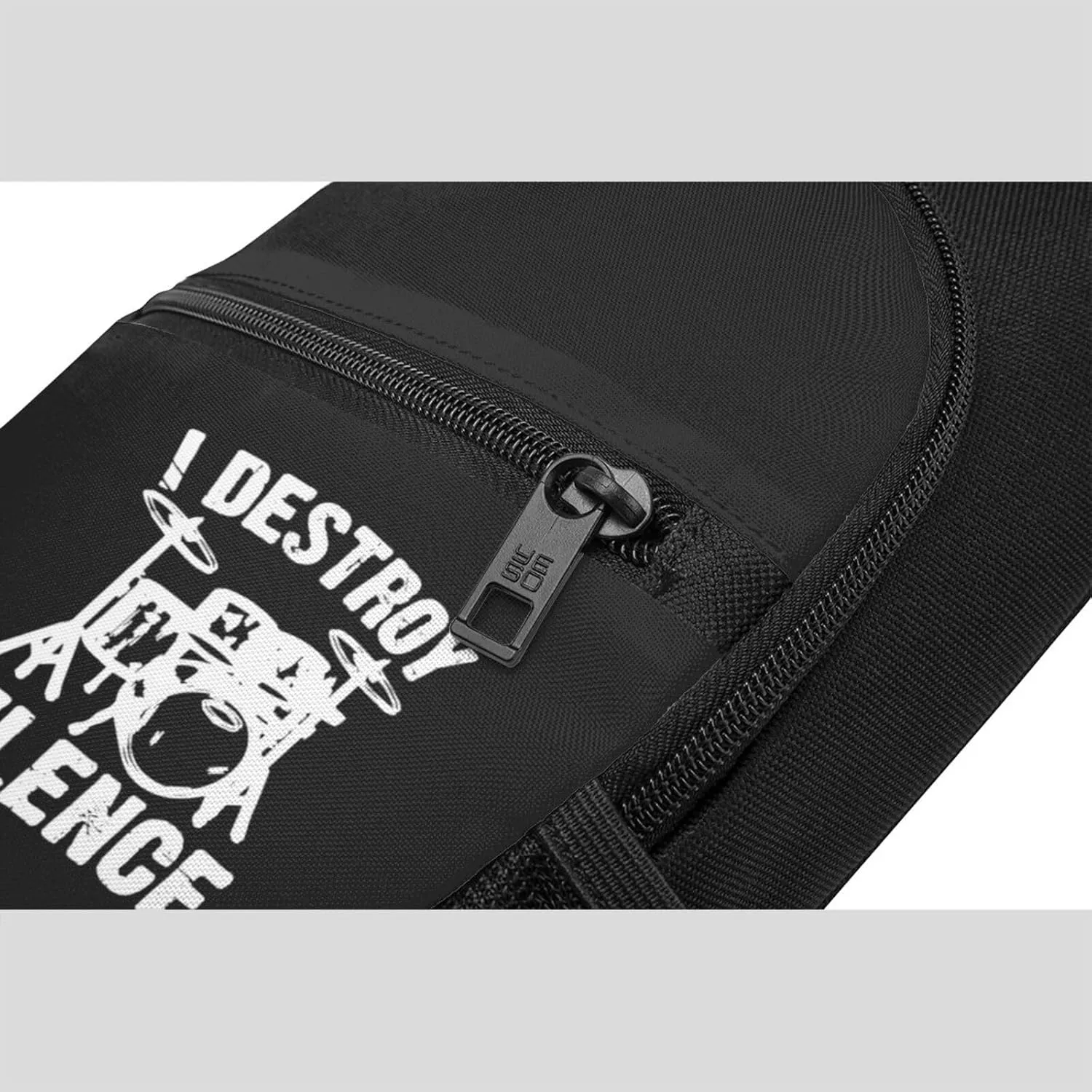 I Destroy Silence Drums Chest Pack Leisure Shoulder Crossbody Chest Bag