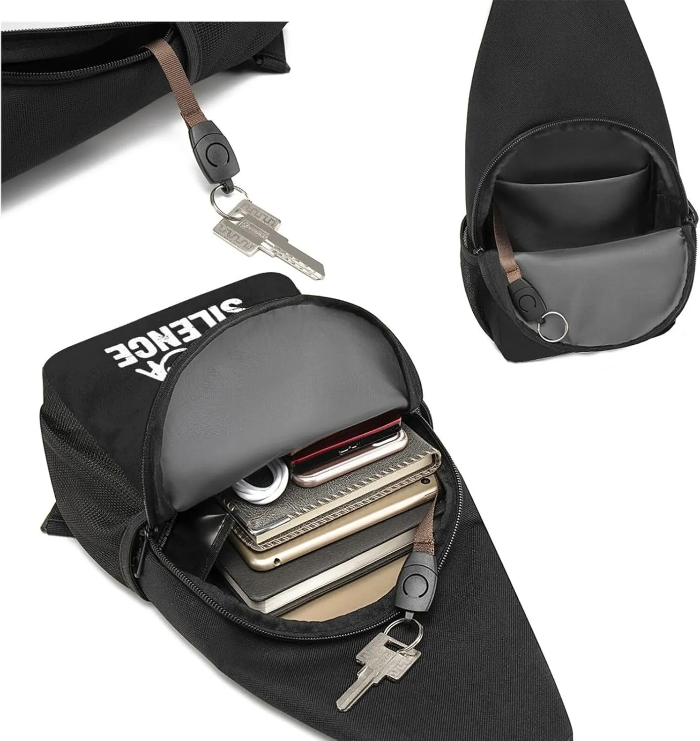 I Destroy Silence Drums Chest Pack Leisure Shoulder Crossbody Chest Bag