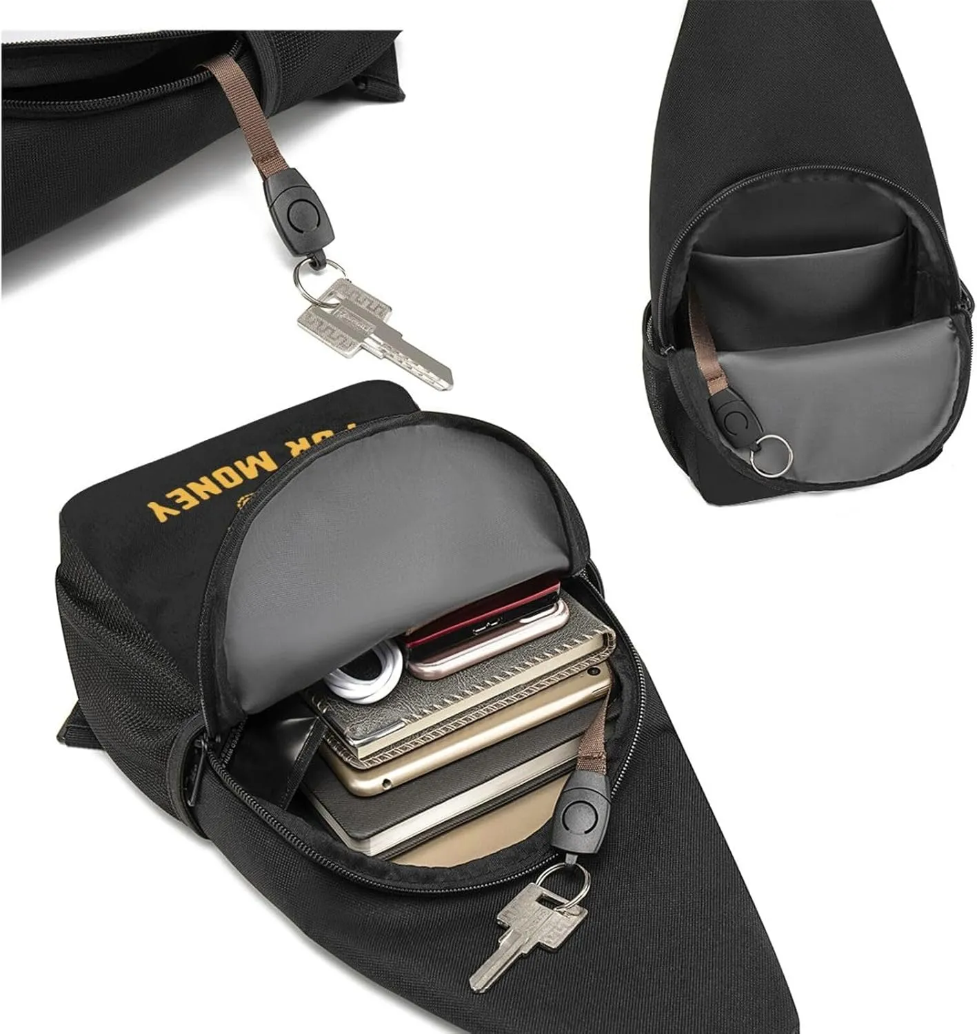I Run Hoes for Money Chest Pack Leisure Shoulder Crossbody Chest Bag
