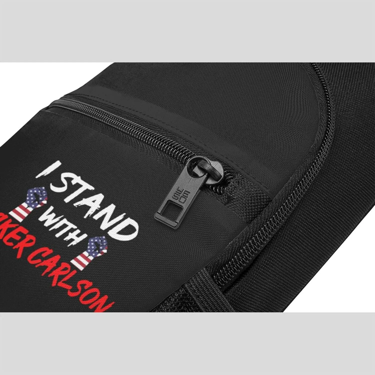 I Stand With Tucker Carlson Chest Pack Leisure Shoulder Crossbody Chest Bag