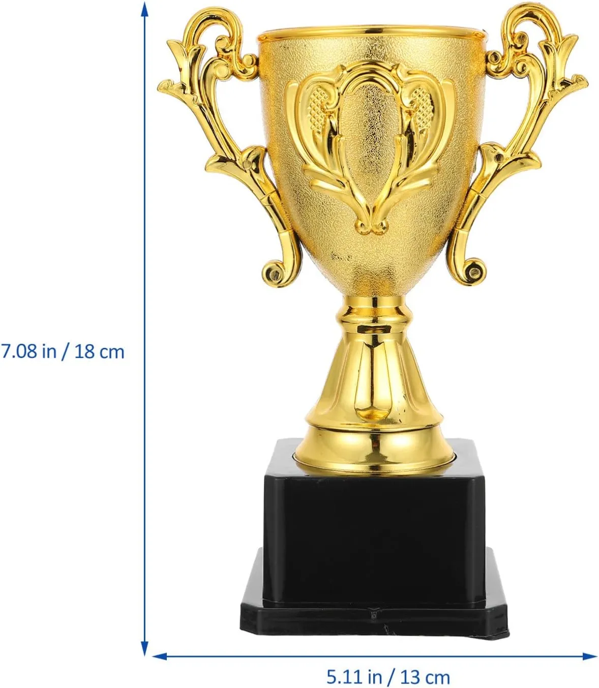 IMIKEYA Gold Award Trophies: Golden Trophies for Kids Awards Plastic Trophy Awards Trophies Cup for Kids Party Favors Sports Footabll Rewards Competition Tournaments Gift