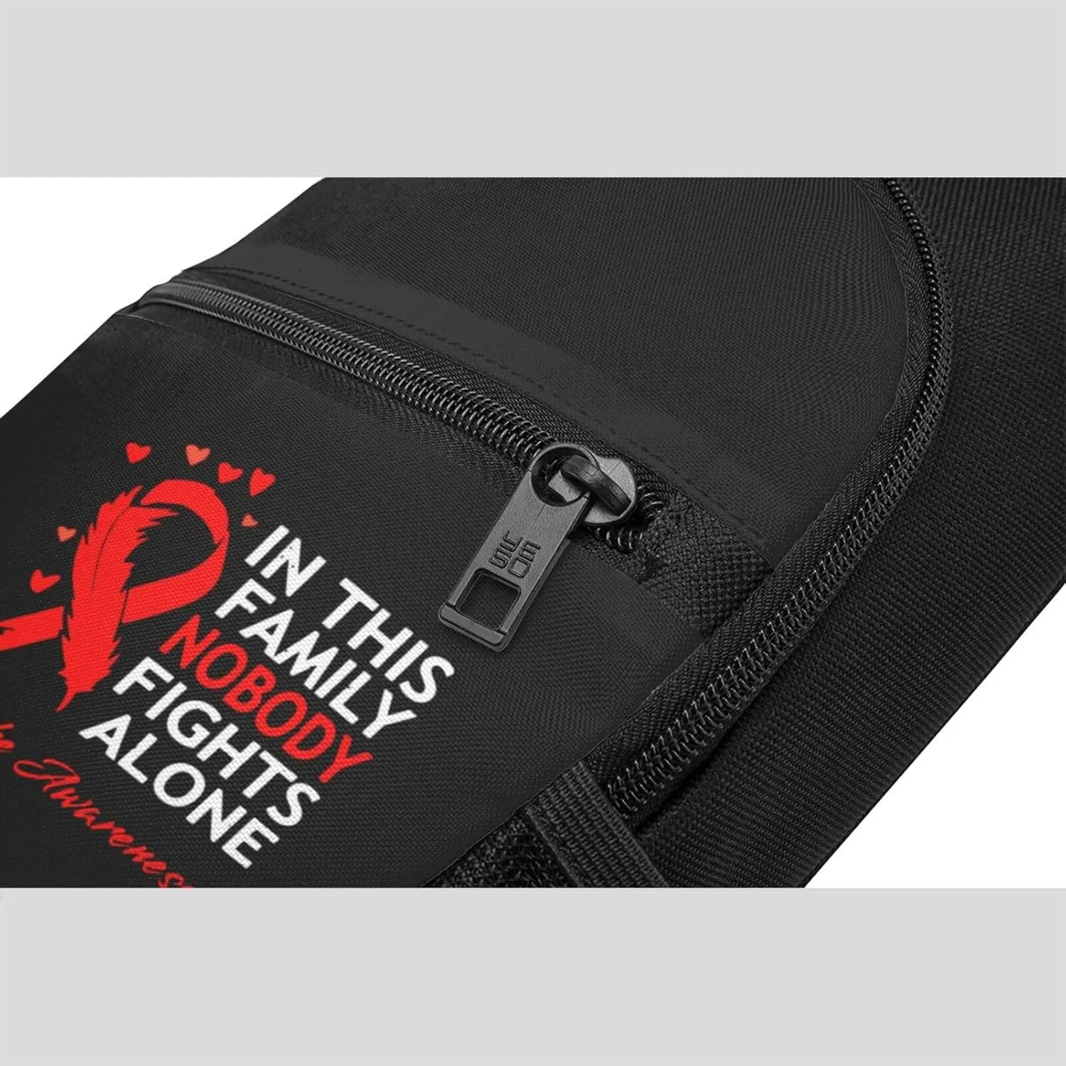 in This Family Nobody Fights Alone Stroke Awareness Chest Pack Leisure Shoulder Crossbody Chest Bag