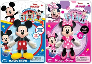 JA-RU Disney Mickey Mouse & Minnie Mouse Magic Grow Water Growing Toys (2 Pack) Water Expanding Squishy Toys for Kids. Goodie Bag Stuffers & Prize Box Toys Classroom Mik-Minn-7838-2s