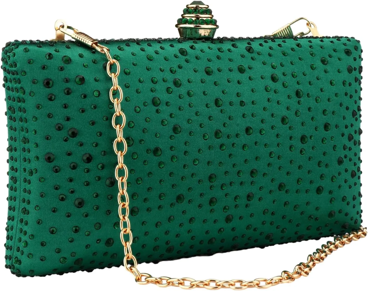 jessie Women Beaded Clutch Bag Rhinestone Crystal Purse Glitter Evening Handbag for Wedding Cocktail Prom Party