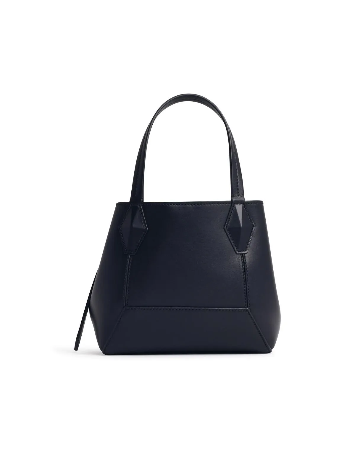 Jimmy Choo 'Diamond' Small Black Lear Bag