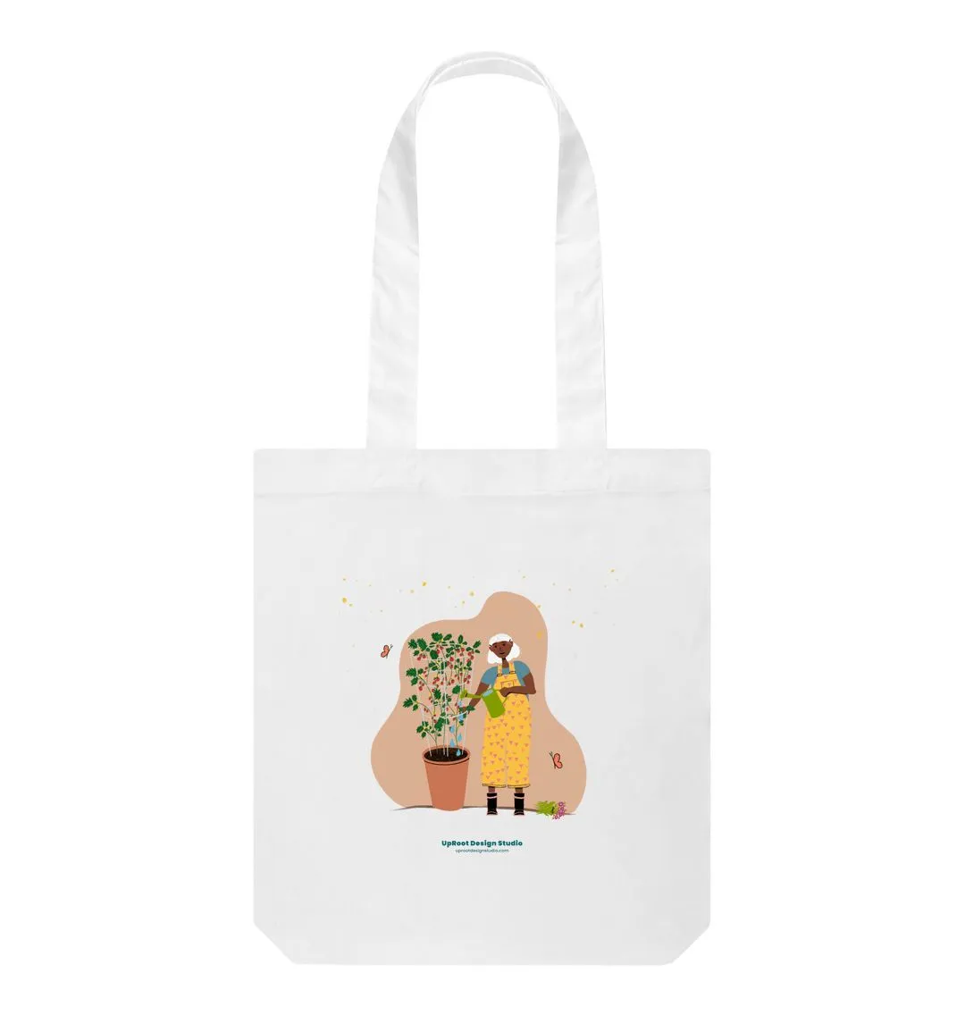 Joyful Tomato Gardener 100% Organic Cotton Tote Bag