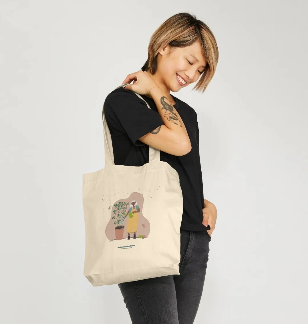Joyful Tomato Gardener 100% Organic Cotton Tote Bag