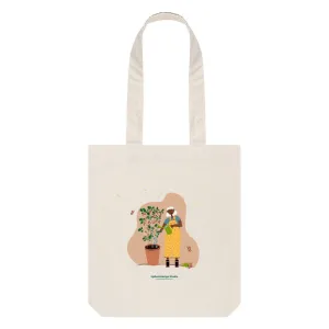 Joyful Tomato Gardener 100% Organic Cotton Tote Bag