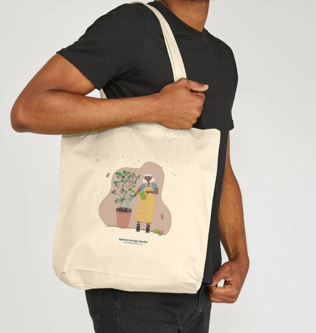Joyful Tomato Gardener 100% Organic Cotton Tote Bag