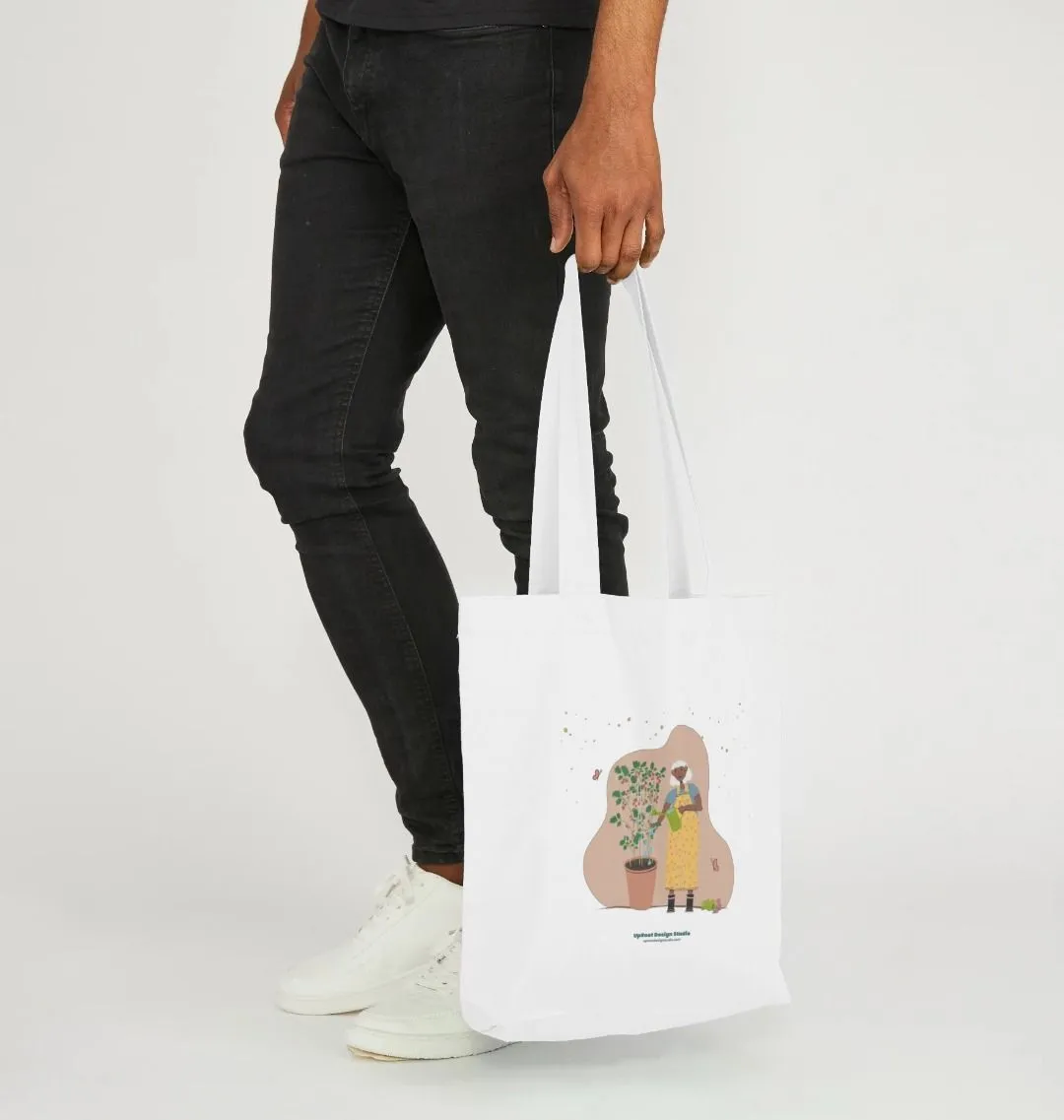 Joyful Tomato Gardener 100% Organic Cotton Tote Bag