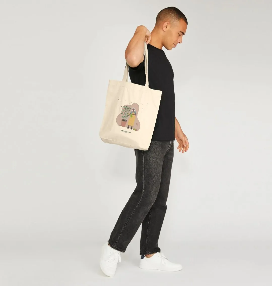 Joyful Tomato Gardener 100% Organic Cotton Tote Bag