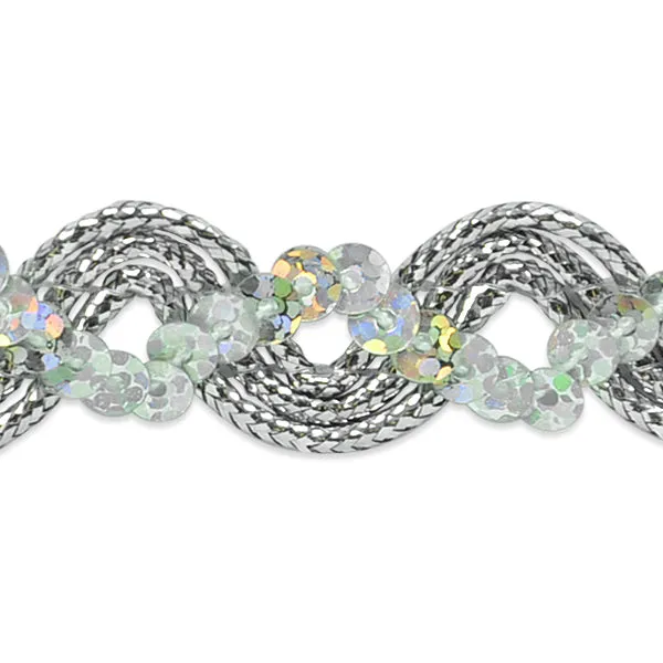 Karmen Sequin Metallic Braid Trim (Sold by the Yard)