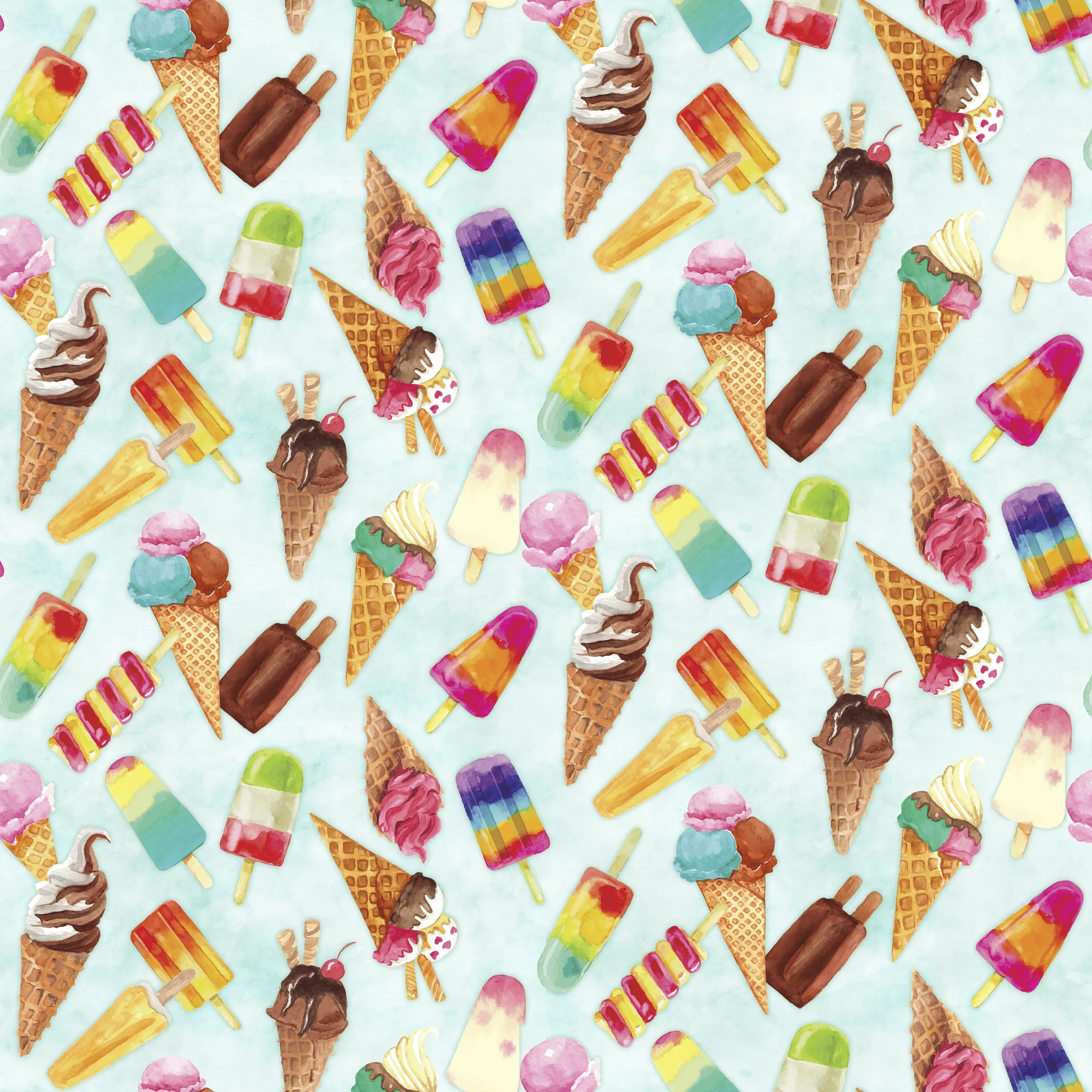 Kate Ward Thacker - Summer Scoops - Ice Cream Treats Fabric