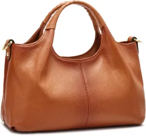 Kattee Leather Purses and Handbags for Women, Small Medium Crossbody Bags Trendy, Soft Shoulder Satchel Bags
