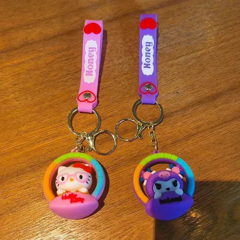Kawaii Crew Carousel 3D Keychain