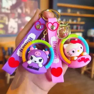 Kawaii Crew Carousel 3D Keychain