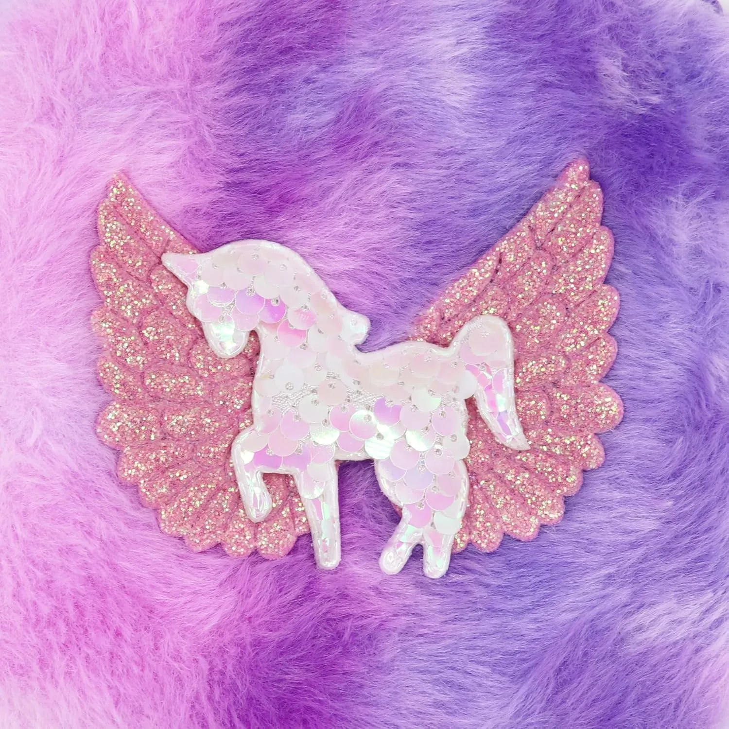 Kids Girls Colorful Plush Unicorn Cell Phone Bag Pouch Mini Crossbody Purse Handbag Wallet