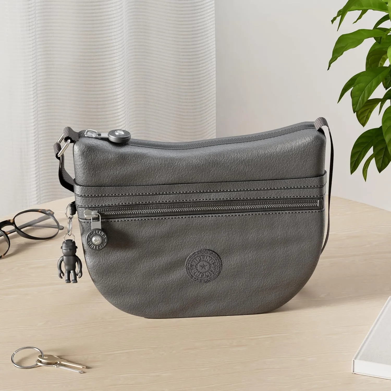 Kipling Arto Small Metallic Crossbody Bag