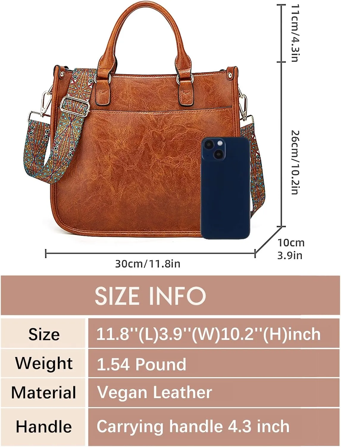KlaOYer 2 Adjustable Strap Bag,Crossbody Bags Women,Guitar Strap Purse,Vegan Handbags Soft Shoulder Bag For Women