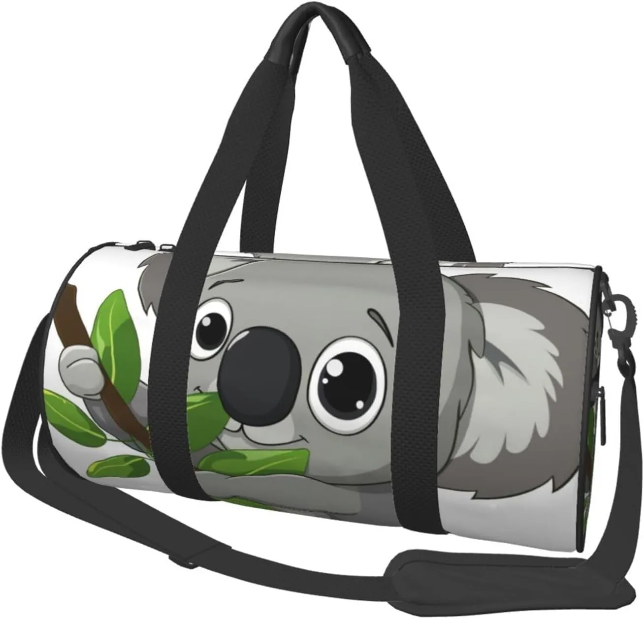 koala art Printed Sports Gym Bag for Men Women Foldable Duffel Bag Carry On Weekender Bag for Travel Sports