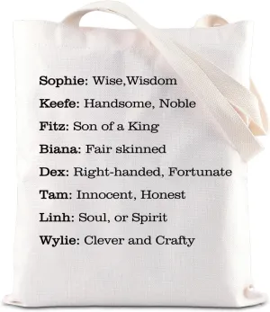 KOTLC Inspired Gifts KOTLC Tote Bag Foxfire Academy Handbag Keeper Merch Keeper Of The Lost Cities Fan Shopping Bag