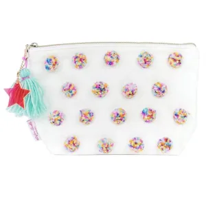 Large Multi-Pom Pom Pouch