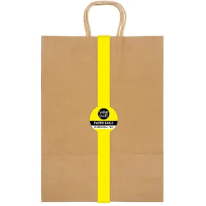 LARGE PAPER BAGS 41X30CM NATURAL 2PCS