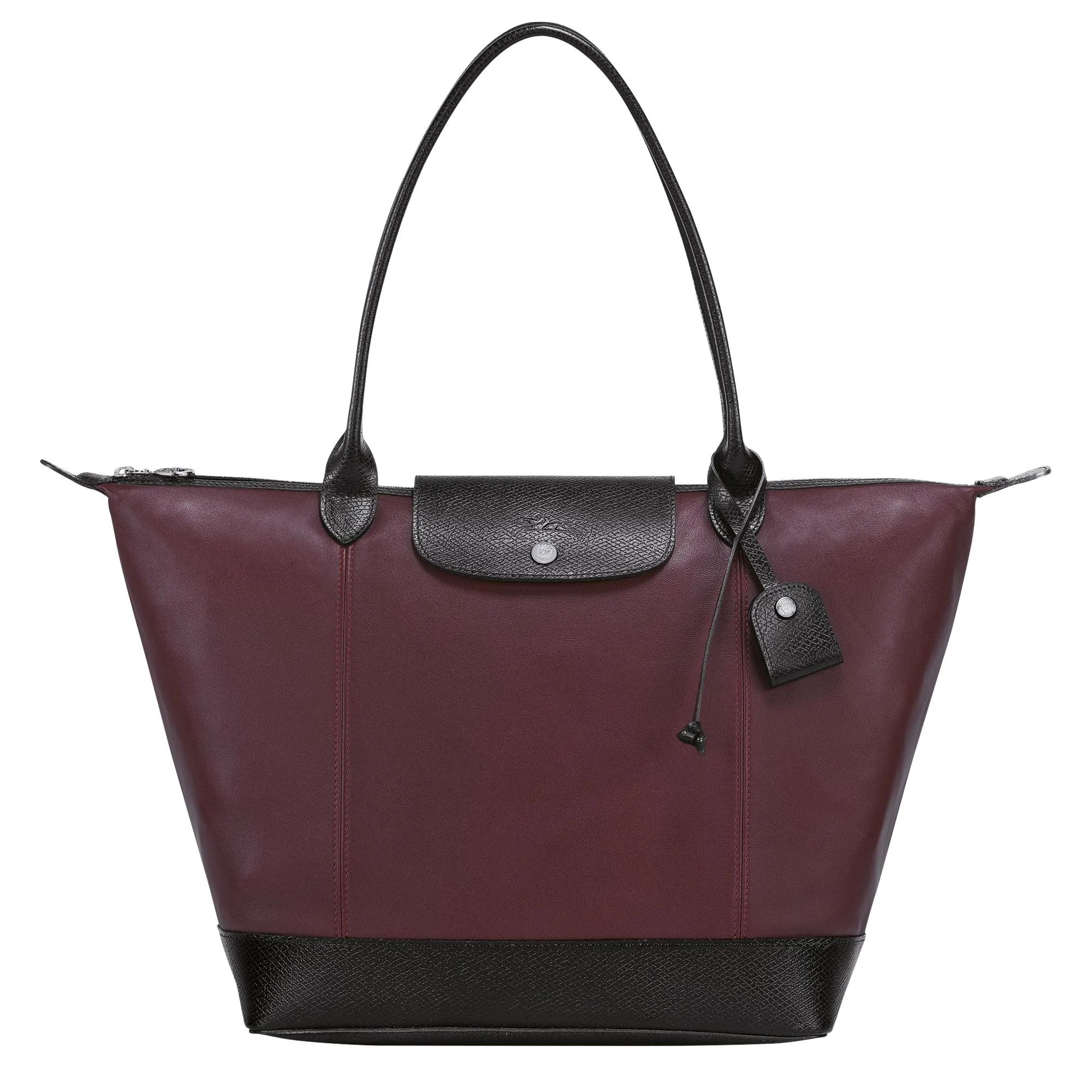 Le Pliage Cuir Shoulder Bag - Mahogany
