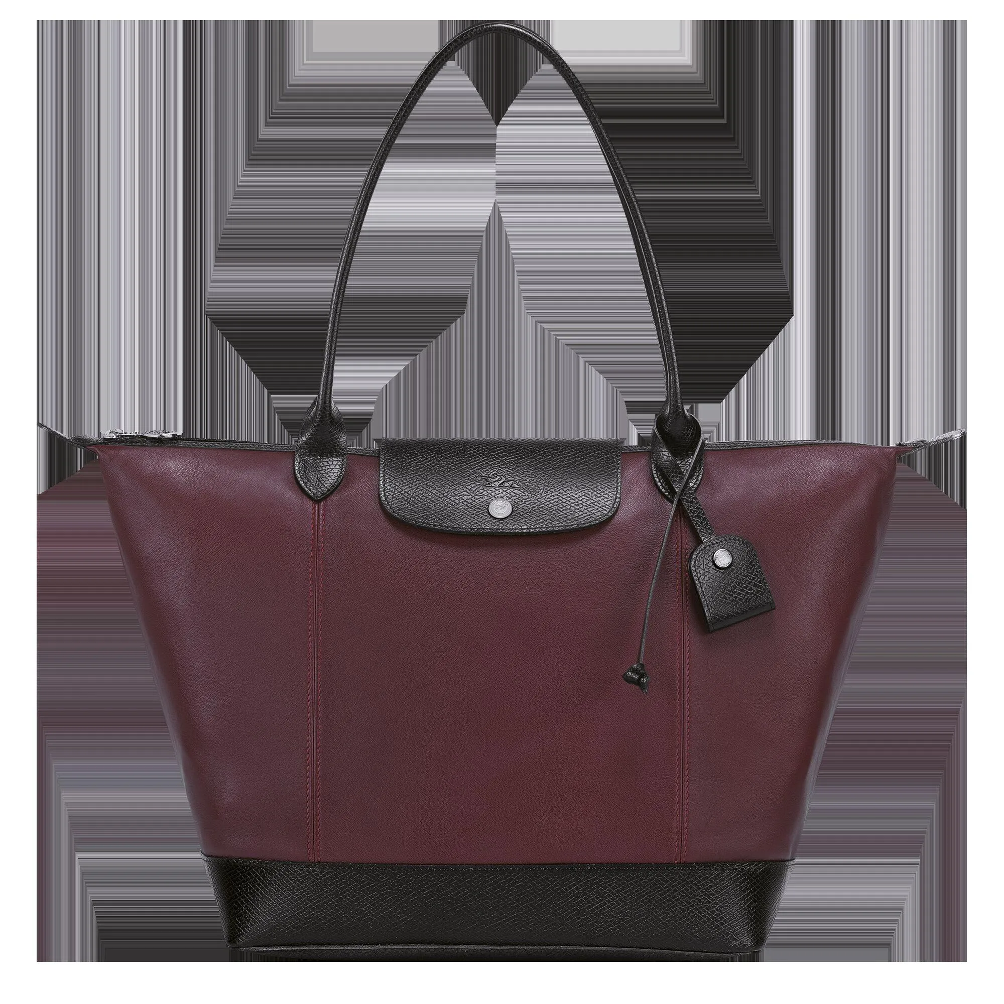 Le Pliage Cuir Shoulder Bag - Mahogany