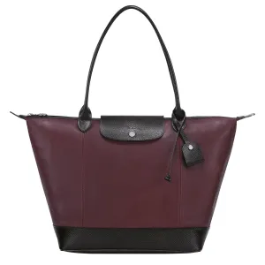 Le Pliage Cuir Shoulder Bag - Mahogany