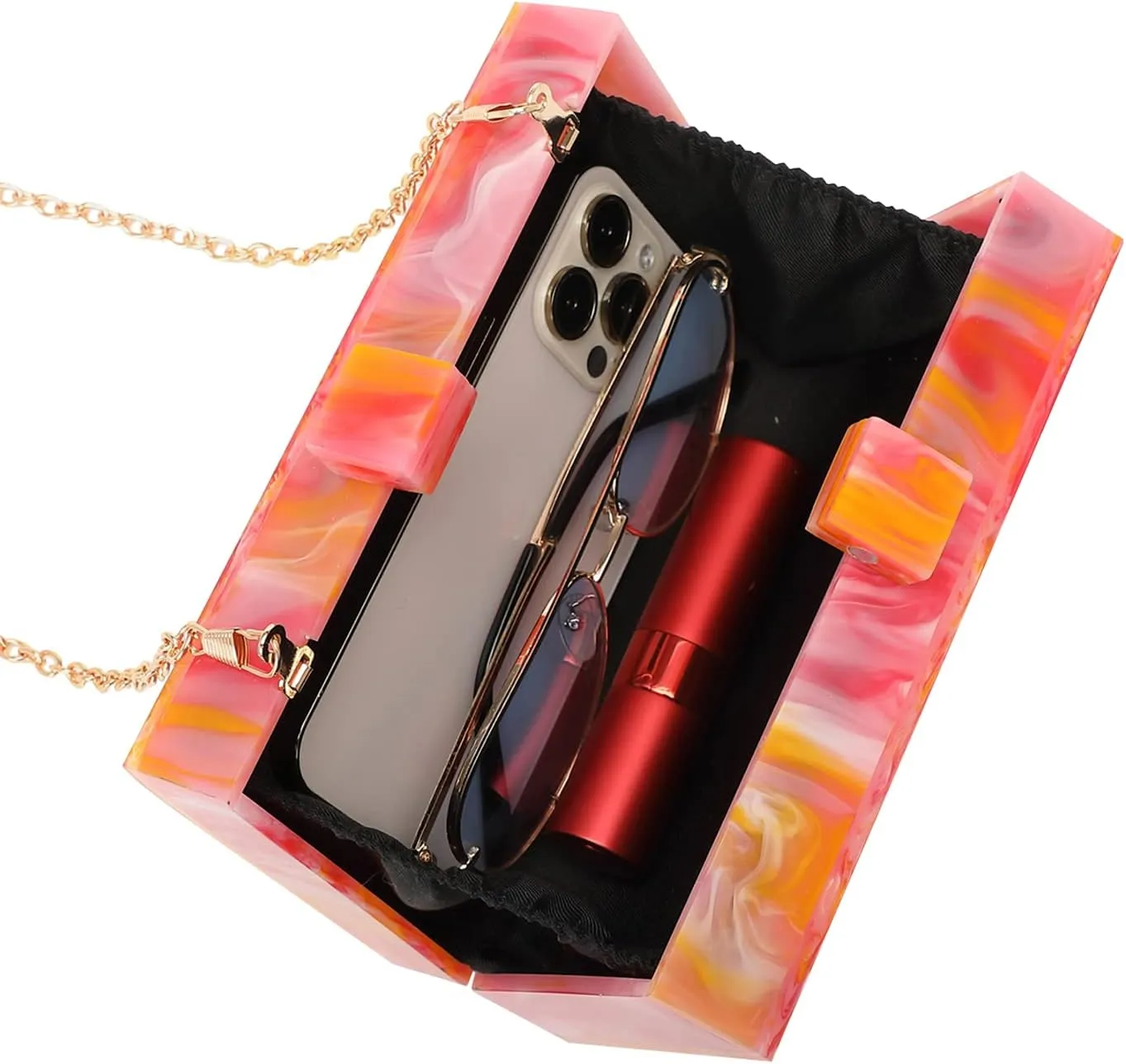 LETODE Acrylic Clutch Bags Purse Perspex Bag Handbags for Women